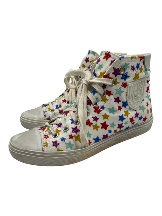 Saint Laurent Shoe Size 39 White, Red & Multi Leather & Canvas Stars Sneakers White, Red & Multi / 39