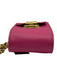 Ralph Lauren Hot pink Leather Gold hardware Egraved Logo Chain Crossbody Bag Hot pink / XS