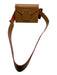 Stuart Weitzman Tan & Orange Leather Adjustable Strap Flap Magnetic Clasp Bag Tan & Orange / Mini