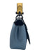 Coach Blue, Yellow & Black Leather Top Handle Snake Flap Detachable Strap Bag Blue, Yellow & Black / Small
