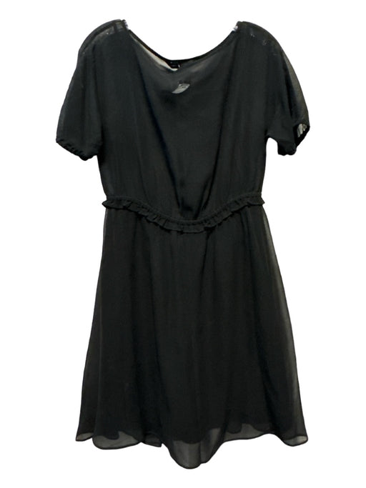 Marc By Marc Jacobs Size XS Black Silk Short Sleeve Slip dress Dress Black / XS