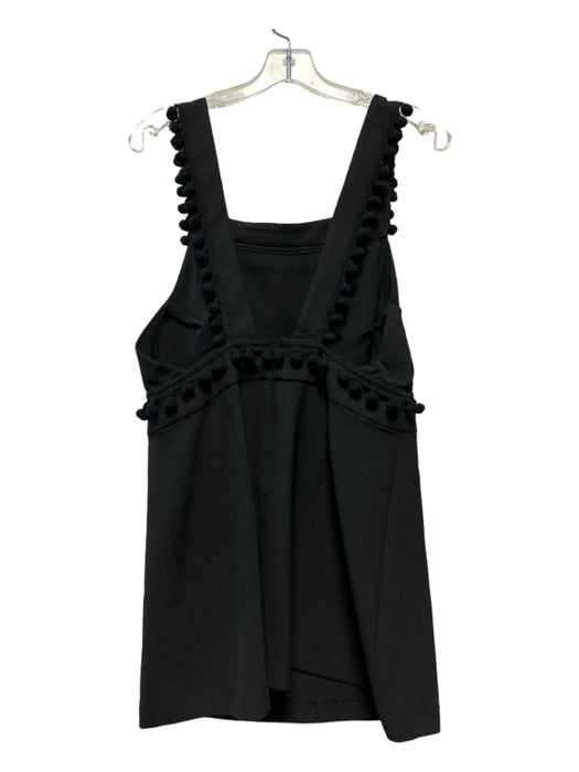 Zara Size L Black Pom Pom Dress Black / L