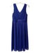 Jessica Howard Size 6 Royal Blue Polyester Sleeveless V Neck Zip Back Dress Royal Blue / 6