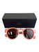 J Crew Pink Acrylic Thick frame Round Lens Black Lens Sunglasses Pink