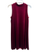 Nik and Nash Size M Red Polyester Velvet Mock Neck Sleeveless A line Dress Red / M