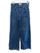 Frame Size 28 Medium Wash Cotton Zip Fly High Rise 5 Pocket Flare Jeans Medium Wash / 28