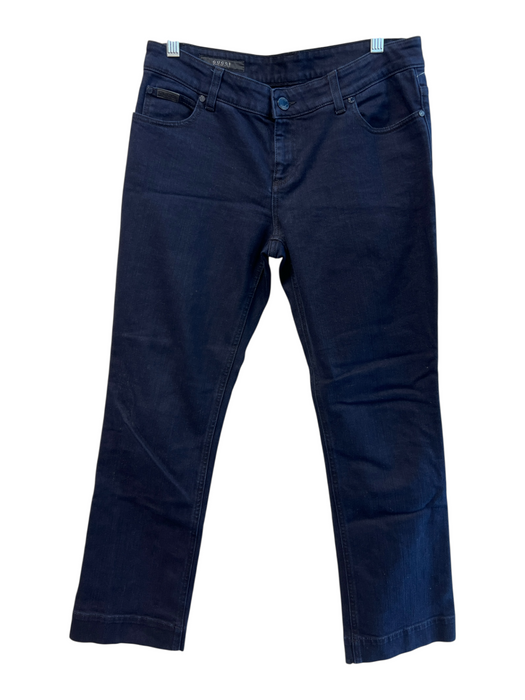 Gucci Size 44 Dark Wash Cotton Mid Rise Logo 5 Pocket Straight Leg Jeans Dark Wash / 44