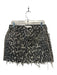 Mother Superior Size 27 Gray & White Cotton Animal Print Cut Off Mini Skirt Gray & White / 27