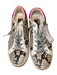 Golden Goose Shoe Size 39 Purple & Black Leather Snake Embossed Sneakers Purple & Black / 39