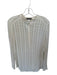 Eileen Fisher Size S Cream Polyester Eyelet Sheer Long Sleeve Button up Top Cream / S