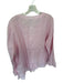 Lauren Ralph Lauren Size 1X Baby Pink Linen Long Sleeve V Neck Top Baby Pink / 1X