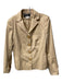 Salvatore Ferragamo Size 46 Beige Cotton Blend Single Breasted Pockets Jacket Beige / 46