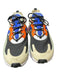 Nike Shoe Size 10 Orange, Blue & Black Lace Up Low Top Round Toe Sneakers Orange, Blue & Black / 10