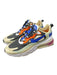 Nike Shoe Size 10 Orange, Blue & Black Lace Up Low Top Round Toe Sneakers Orange, Blue & Black / 10