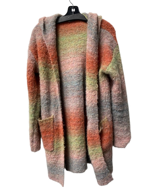 Maude Vivante Size S/M Rainbow Recycled Polyester Blend Hood Long Sleeve Sweater Rainbow / S/M