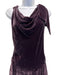 Ralph Lauren Collection Size 6 Purple Viscose & Silk Velvet Sleeveless Dress Purple / 6
