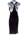 Ralph Lauren Collection Size 6 Purple Viscose & Silk Velvet Sleeveless Dress Purple / 6