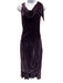 Ralph Lauren Collection Size 6 Purple Viscose & Silk Velvet Sleeveless Dress Purple / 6