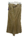 Ralph Lauren Blue Size 2 Khaki Beige Cotton Corduroy Maxi Front Seam Skirt Khaki Beige / 2