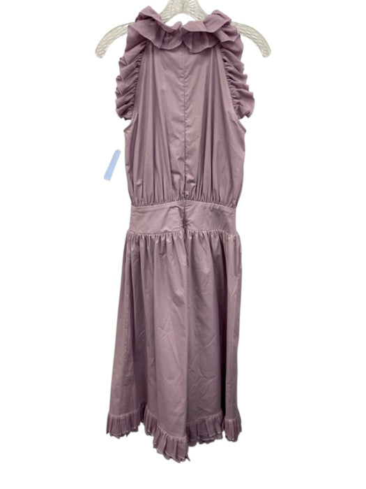 Tish Cox Size XXXS Lilac Purple Cotton Sleeveless Ruffle high neck Dress Lilac Purple / XXXS