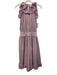 Tish Cox Size XXXS Lilac Purple Cotton Sleeveless Ruffle high neck Dress Lilac Purple / XXXS
