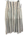 Tish Cox Size Est XS White, Blue & Beige No Fabric Tag Eyelet Stripe Midi Skirt White, Blue & Beige / Est XS