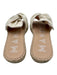 Manebi Shoe Size 39 Cream White Jute Twist Detail Slide Mule Flat Sandals Cream White / 39