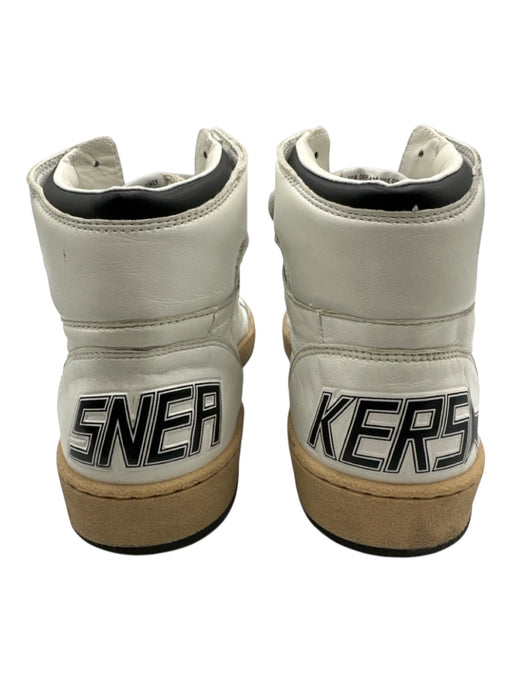 Golden Goose Shoe Size 40 White & Black Leather Upper Perforated Star Sneakers White & Black / 40