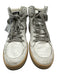 Golden Goose Shoe Size 40 White & Black Leather Upper Perforated Star Sneakers White & Black / 40