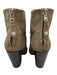 Rag & Bone Shoe Size 38.5 Taupe Beige Leather Upper Suede Back Zip Ankle Booties Taupe Beige / 38.5