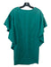 Tish Cox Size XS Green Linen Round Neck Cap Sleeve Shift Knee length Dress Green / XS