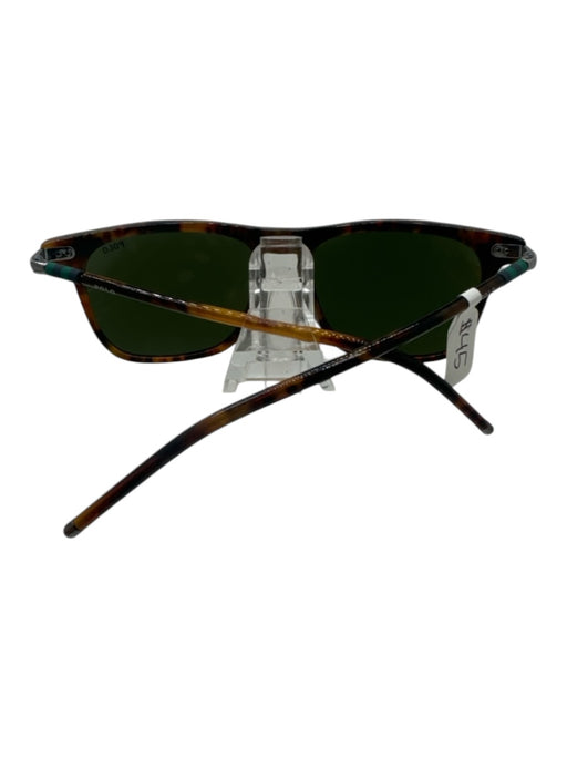 Polo Brown Print Acetate Square Lens Gradient Sunglasses Brown Print