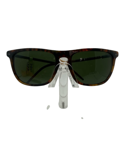 Polo Brown Print Acetate Square Lens Gradient Sunglasses Brown Print