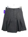 Tish Cox Size S Black High Rise Pleated Back Zip Knee length Skirt Black / S