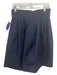 Tish Cox Size S Navy High Rise Tiered Back Zip Knee length Skirt Navy / S