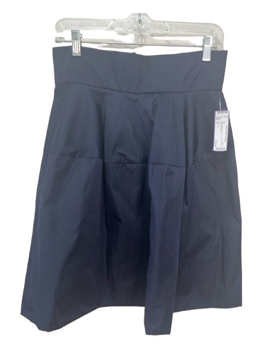 Tish Cox Size S Navy High Rise Tiered Back Zip Knee length Skirt Navy / S