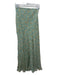 Ralph Lauren Purple Size 2 Green & Yellow Silk Floral Maxi Side Zip Skirt Green & Yellow / 2