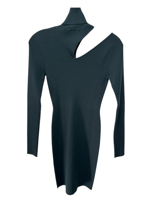 A.L.C. Size S Hunter Green Viscose & Polyester Turtle Neck Long Sleeve Dress Hunter Green / S