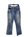 Styx Size est 28 Med Light Wash Cotton Button Fly High Waist Straight Leg Jeans Med Light Wash / est 28