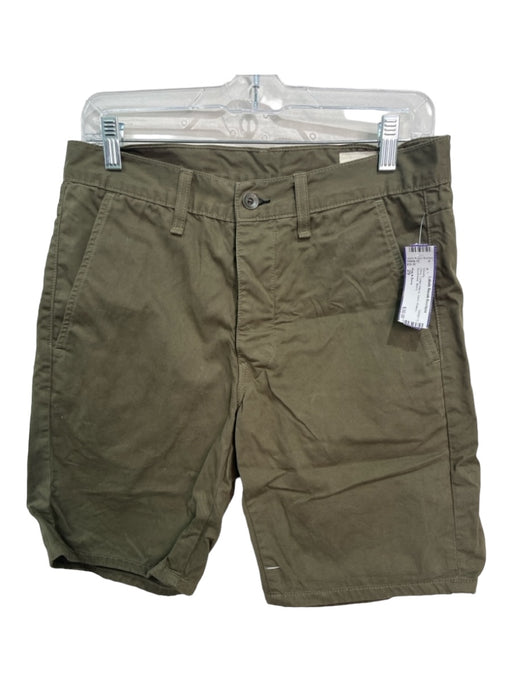 Rag & Bone Size 29 Olive Cotton Blend Solid Khakis Men's Shorts 29