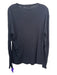 Theory Size M Navy Cotton Blend Solid Henley Men's Long Sleeve Shirt M