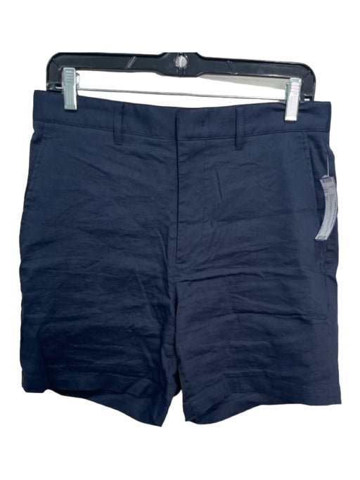 Theory Size 29 Navy Cotton Blend Solid Khakis Men's Shorts 29