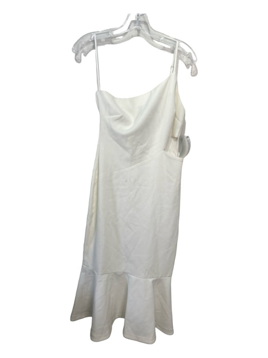 Likely Size 4 Cream Polyester & Rayon Cutout Asymetrical Midi Dress Cream / 4