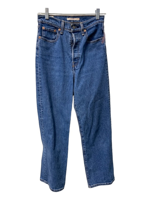 Levi Strauss & Co. Size 26 Mid dark wash Cotton Blend Straight Cut Jeans Mid dark wash / 26