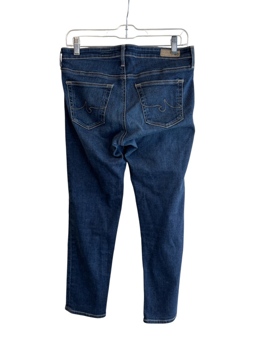 AG Size 27 Dark denim Cotton Blend Contrast Stitch Low Rise 5 Pocket Jeans Dark denim / 27