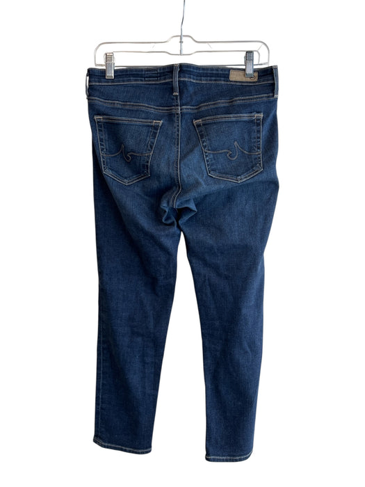 AG Size 27 Dark denim Cotton Blend Contrast Stitch Low Rise 5 Pocket Jeans Dark denim / 27