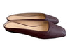 Tuckernuck Shoe Size 8 Oxblood Leather Square Toe Slide Open Heel Flat Shoes Oxblood / 8