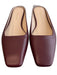 Tuckernuck Shoe Size 8 Oxblood Leather Square Toe Slide Open Heel Flat Shoes Oxblood / 8