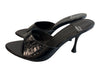 Jeffrey Campbell Shoe Size 8 Black Patent Leather Crinkle Open Toe Mule Shoes Black / 8