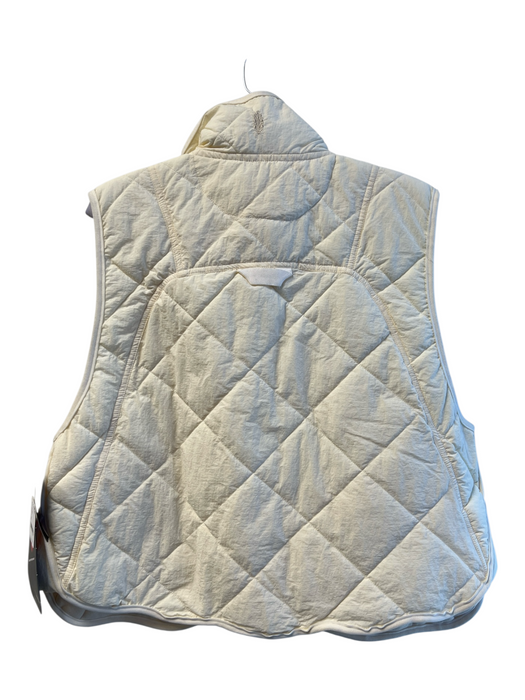 FP Movement Size M Beige Polyamide Blend Snap Buttons Sleeveless Vest Beige / M